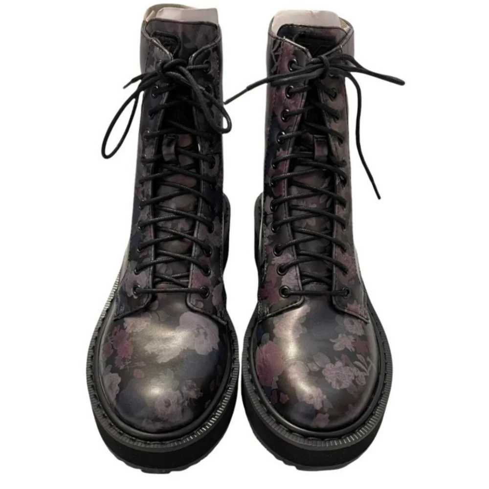 Kendall & Kylie Floral Combat Boots Women's Size 6.5 NWT - NIB - Picture 5 of 11